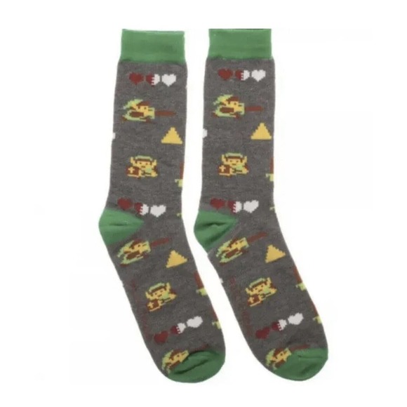 Super Mario Bro, The Legend Of Zelda Sock Comfortable, Soft, Nintendo 4 Pairs - Picture 4 of 5